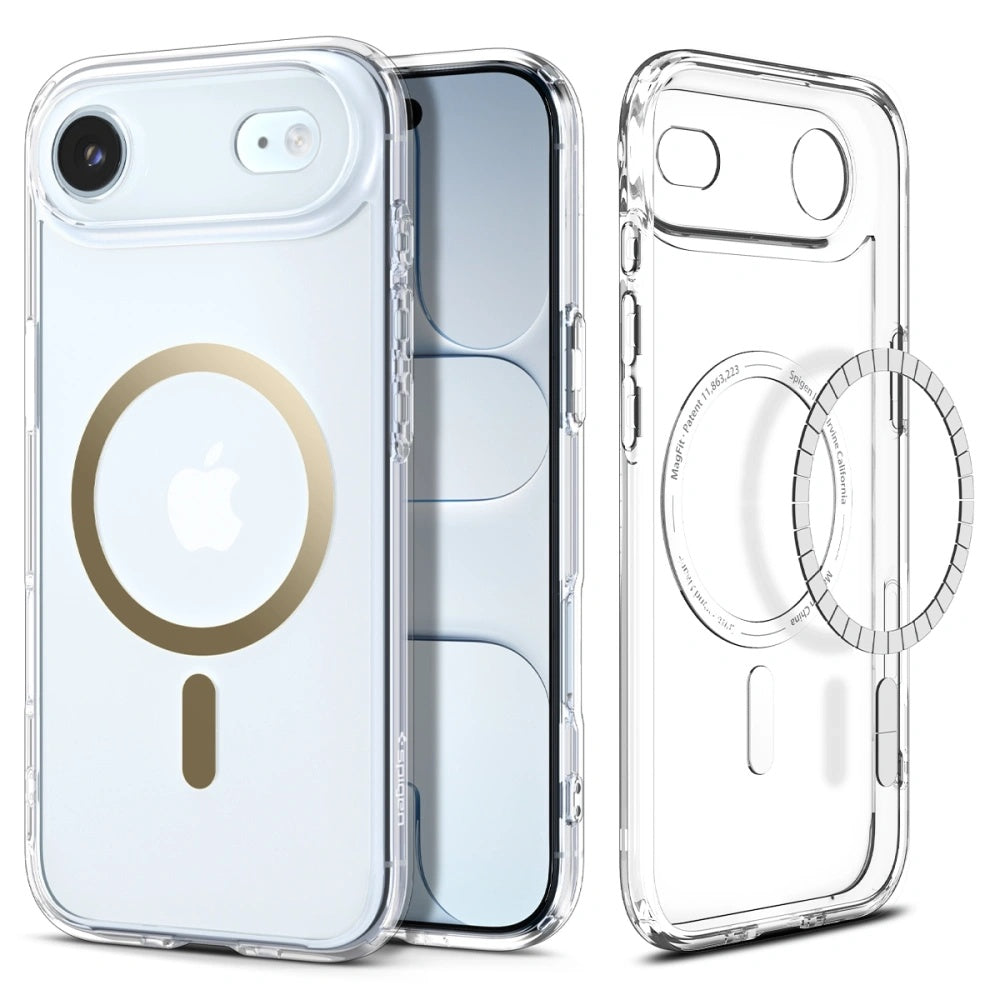 MagSafe-kotelo Apple iPhone 17 Airille, Spigen, Ultra Hybrid, Läpinäkyvä Kulta ACS10315