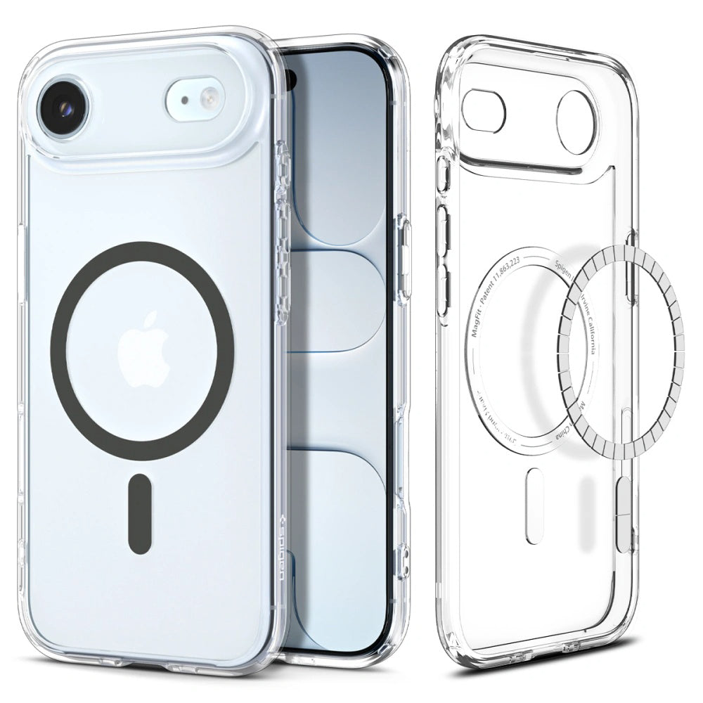 MagSafe-kotelo Apple iPhone 17 Airille, Spigen, Ultra Hybrid, Läpinäkyvä Harmaa ACS10314