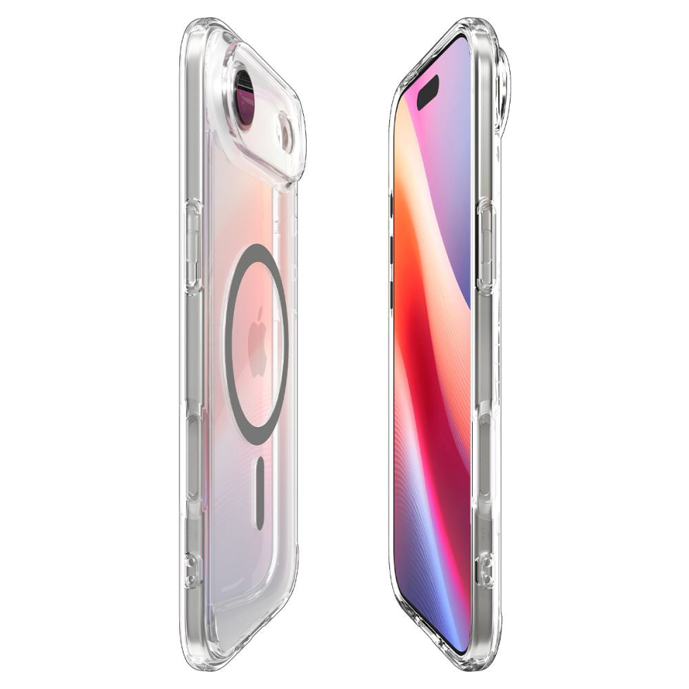 MagSafe-kotelo Apple iPhone 17 Airille, Spigen, Ultra Hybrid, Läpinäkyvä Harmaa ACS10314