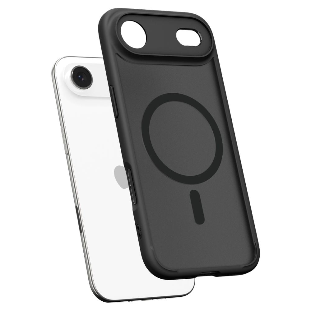 MagSafe-kotelo Apple iPhone 17 Airille, Spigen, Ultra Hybrid, Satinoitu Musta