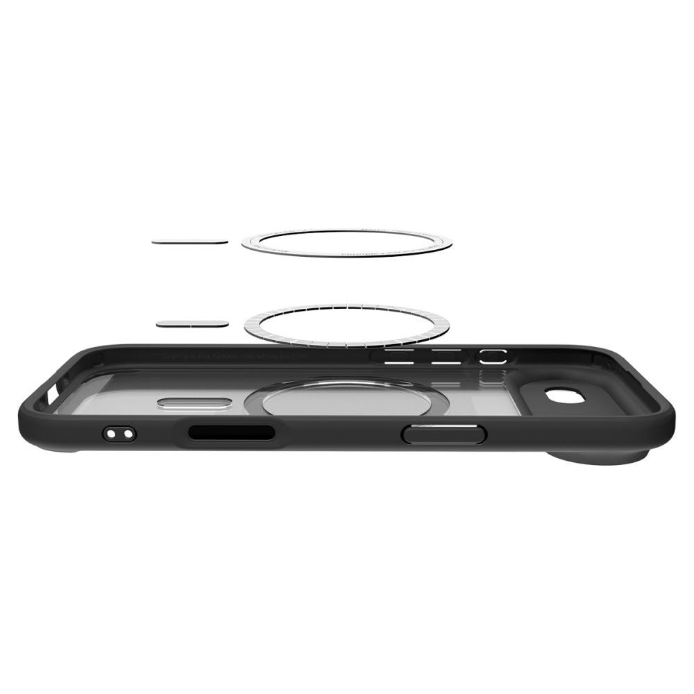MagSafe-kotelo Apple iPhone 17 Airille, Spigen, Ultra Hybrid, Satinoitu Musta