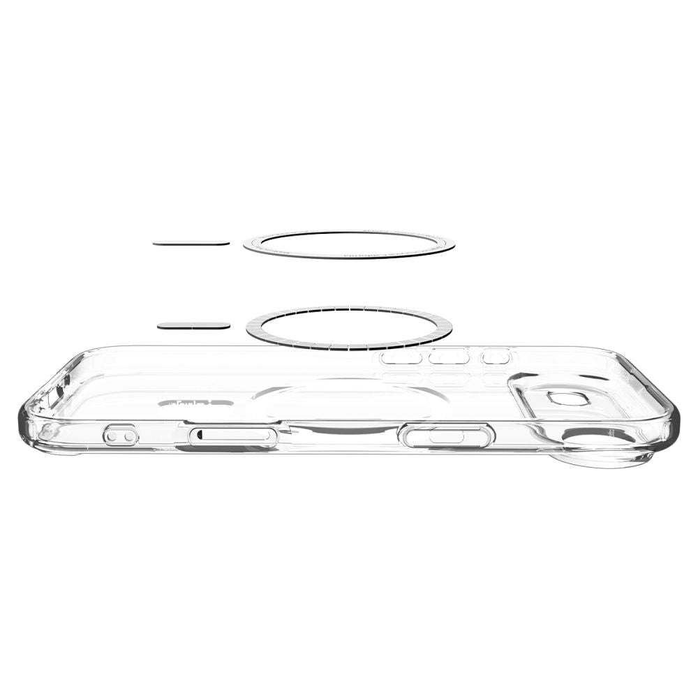 MagSafe-kotelo Apple iPhone 17 Airille, Spigen, Ultra Hybrid, Läpinäkyvä Valkoinen ACS10313
