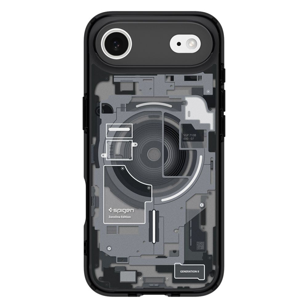 MagSafe-kotelo Apple iPhone 17 Airille, Spigen, Ultra Hybrid Zero One, Musta ACS10320