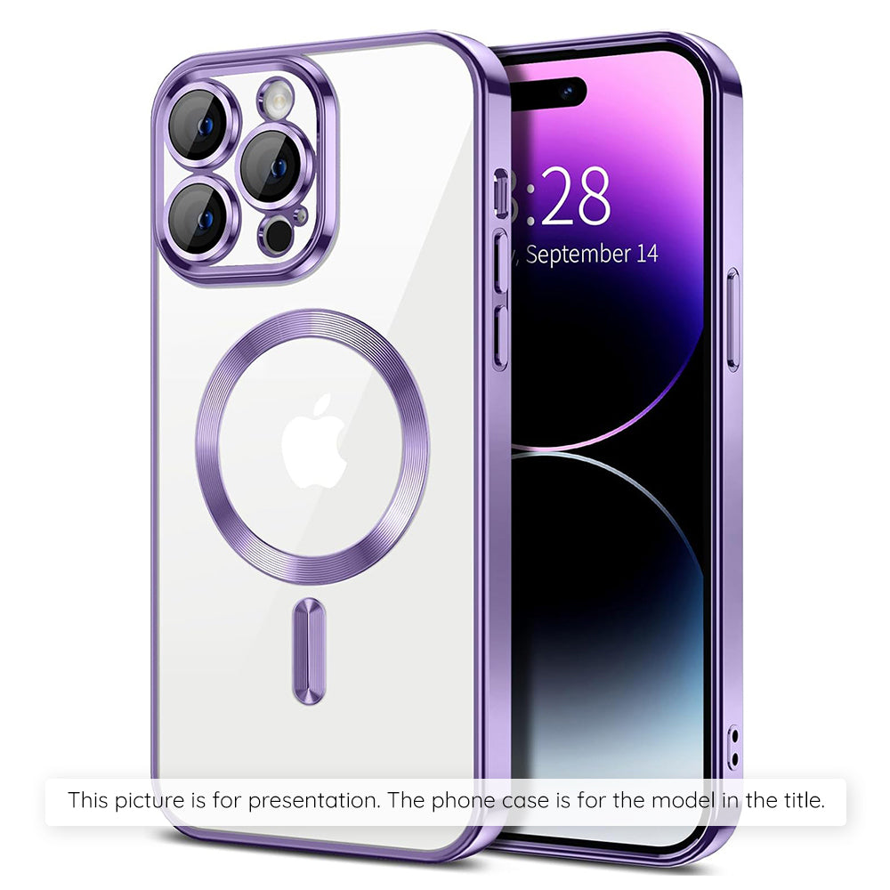 MagSafe-kotelo Apple iPhone 17 Airille, Techsuit, Luxury Crystal, Vaaleanvioletti