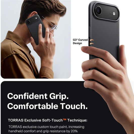 MagSafe-kotelo Apple iPhone 17 Airille, Torras, SlimFit, Musta