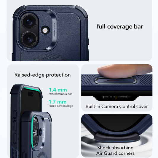 MagSafe-kotelo Apple iPhone 17:lle, ESR, Cyber, Sininen