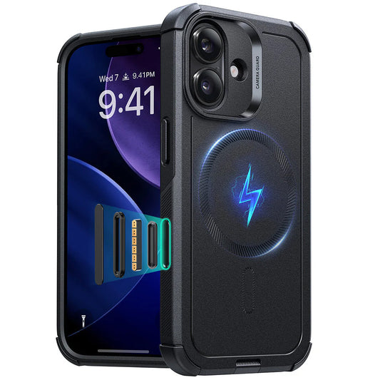 MagSafe-kotelo Apple iPhone 17:lle, ESR, Cyber, Musta