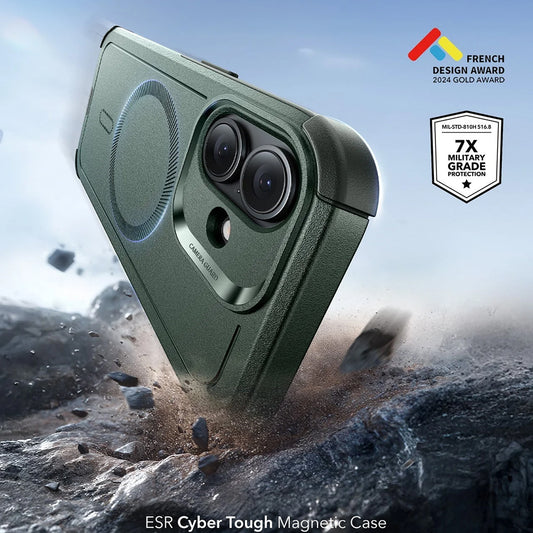 MagSafe-kotelo Apple iPhone 17:lle, ESR, Cyber, Vihreä