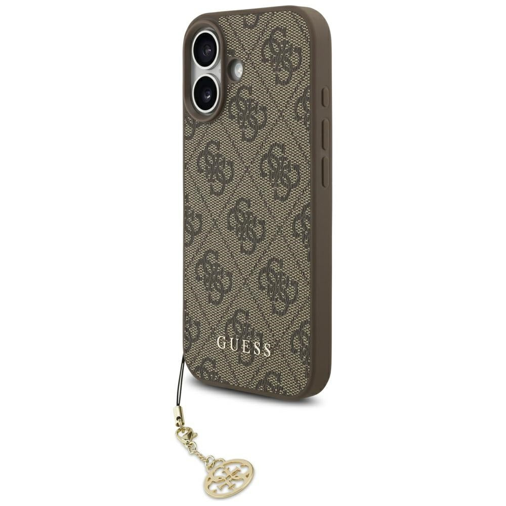 MagSafe-kotelo Apple iPhone 17:lle, Guess, 4G Charm Cradle, Ruskea