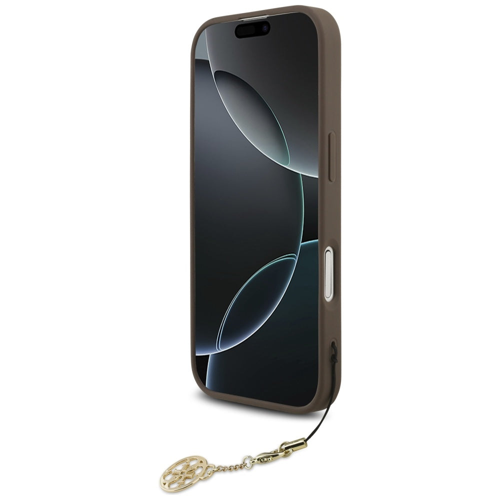MagSafe-kotelo Apple iPhone 17:lle, Guess, 4G Charm Cradle, Ruskea