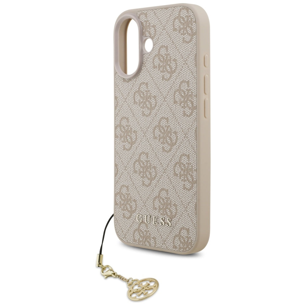 MagSafe-kotelo Apple iPhone 17:lle, Guess, 4G Charm Cradle, Pinkki