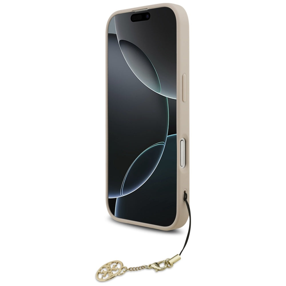 MagSafe-kotelo Apple iPhone 17:lle, Guess, 4G Charm Cradle, Pinkki