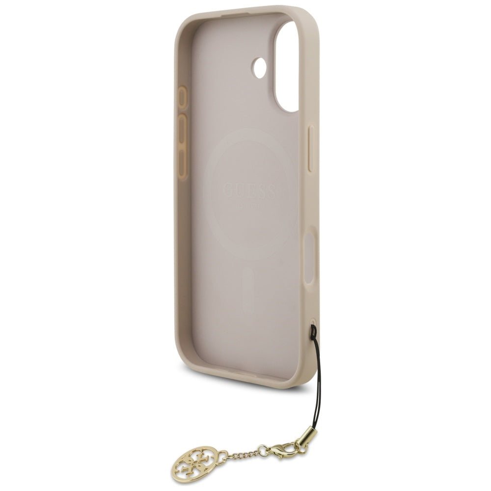 MagSafe-kotelo Apple iPhone 17:lle, Guess, 4G Charm Cradle, Pinkki