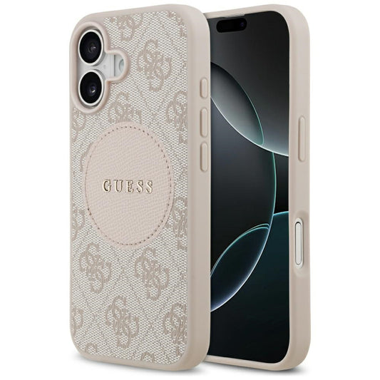 MagSafe-kotelo Apple iPhone 17:lle, Guess, 4G Circle Classic Logo, Pinkki