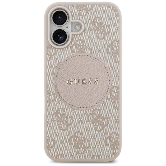 MagSafe-kotelo Apple iPhone 17:lle, Guess, 4G Circle Classic Logo, Pinkki