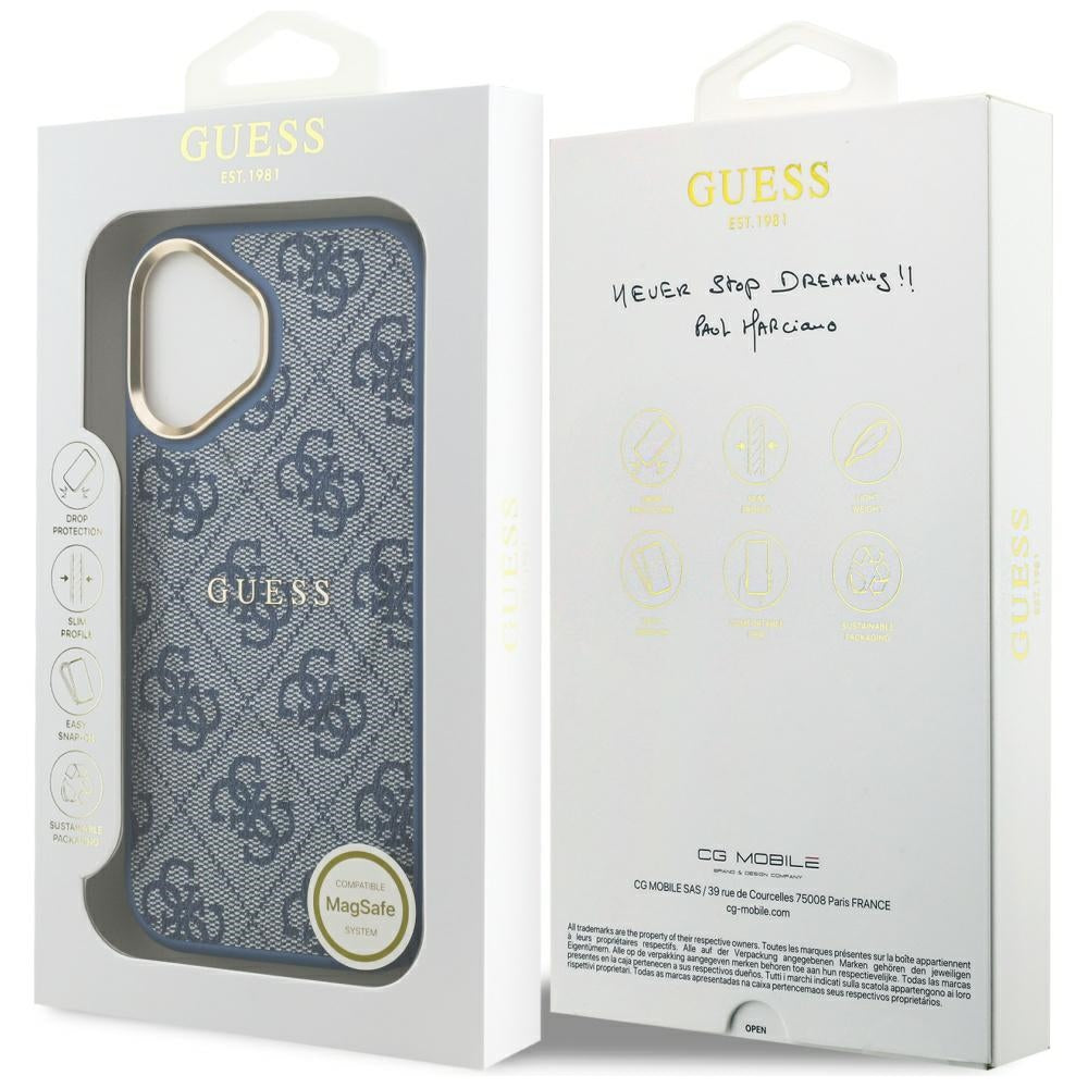 MagSafe-kotelo Apple iPhone 17:lle, Guess, 4G Classic, Sininen