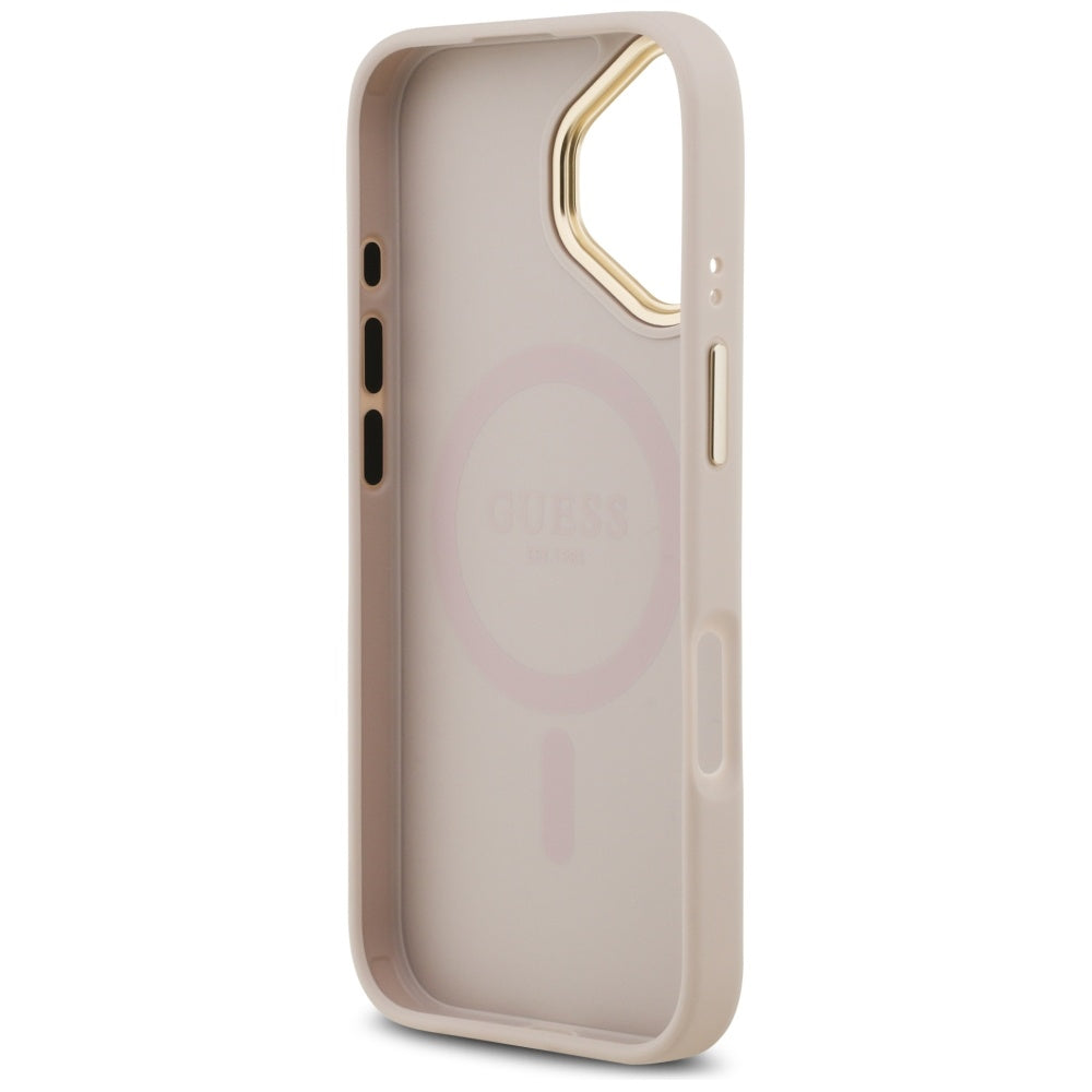 MagSafe-kotelo Apple iPhone 17:lle, Guess, 4G Classic, Pinkki