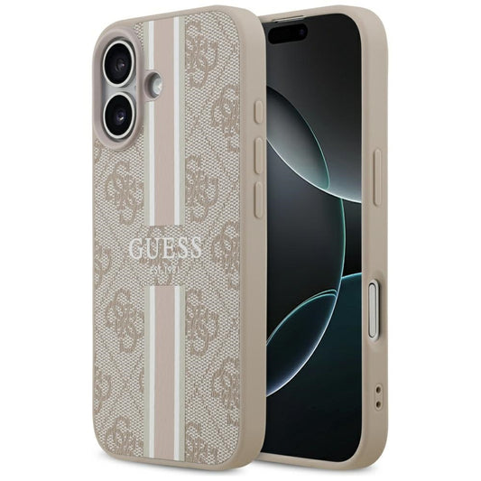 MagSafe-kotelo Apple iPhone 17:lle, Guess, 4G Printed Stripes, Pinkki