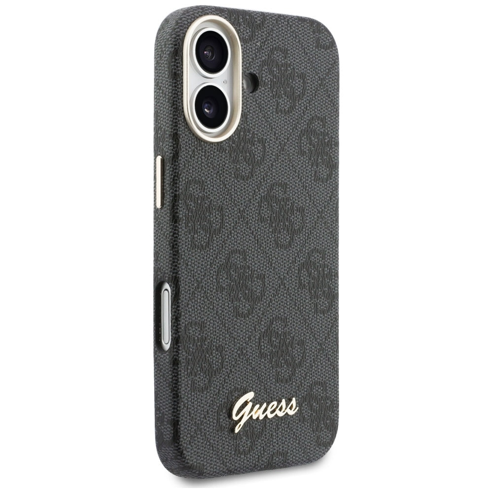 MagSafe-kotelo Apple iPhone 17:lle, Guess, 4G Script Logo, Musta