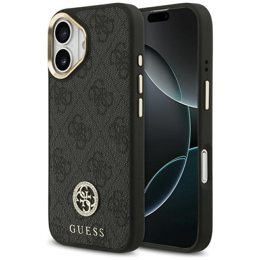MagSafe-kotelo Apple iPhone 17:lle, Guess, 4G Strass -logo, musta