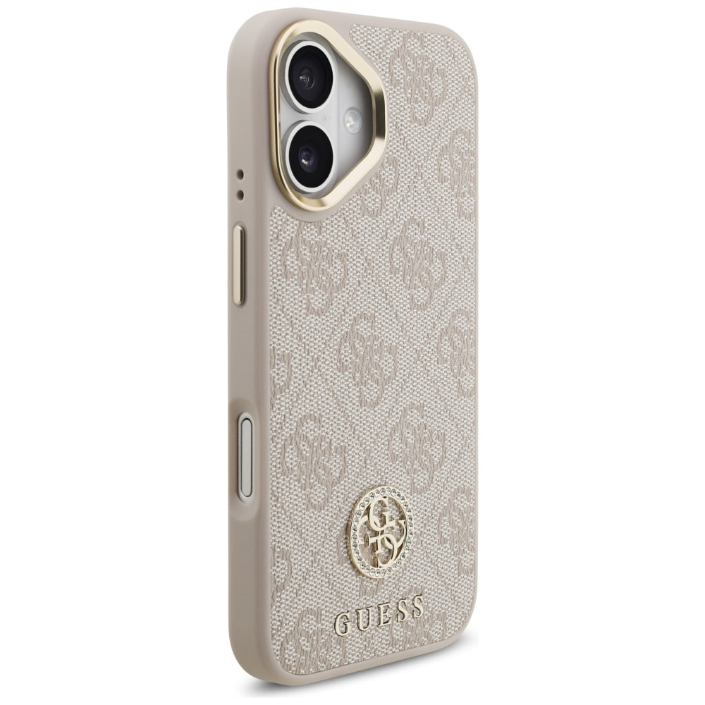 MagSafe-kotelo Apple iPhone 17:lle, Guess, 4G Strass -logo, Pinkki