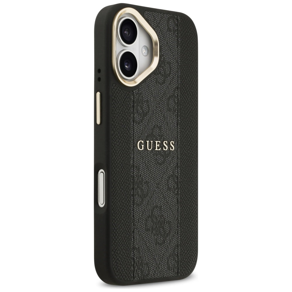 MagSafe-kotelo Apple iPhone 17:lle, Guess, 4G Stripe, Musta