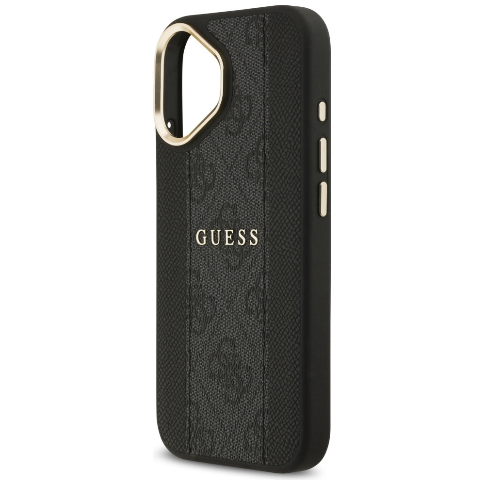 MagSafe-kotelo Apple iPhone 17:lle, Guess, 4G Stripe, Musta
