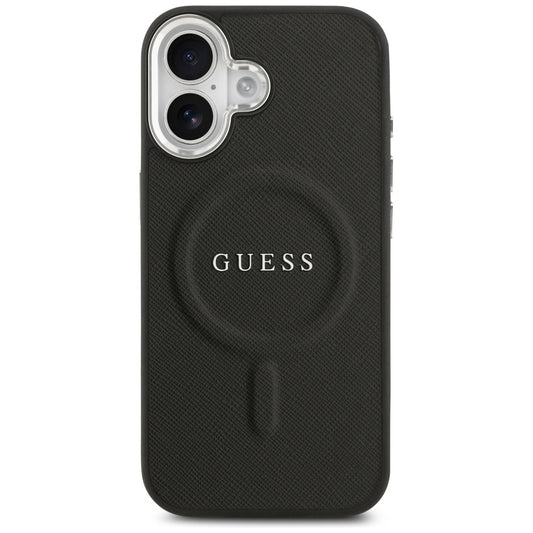 MagSafe-kotelo Apple iPhone 17:lle, Guess, Classic Logo, Musta