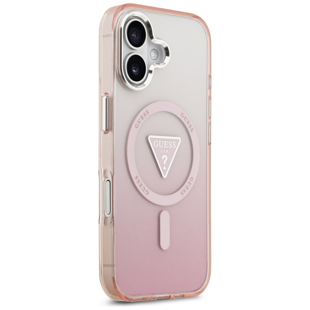 MagSafe-kotelo Apple iPhone 17:lle, Guess, IML Gradient Triangle -logo, Pinkki