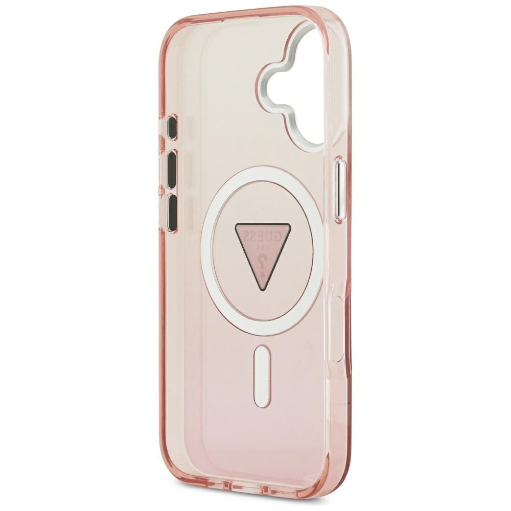 MagSafe-kotelo Apple iPhone 17:lle, Guess, IML Gradient Triangle -logo, Pinkki