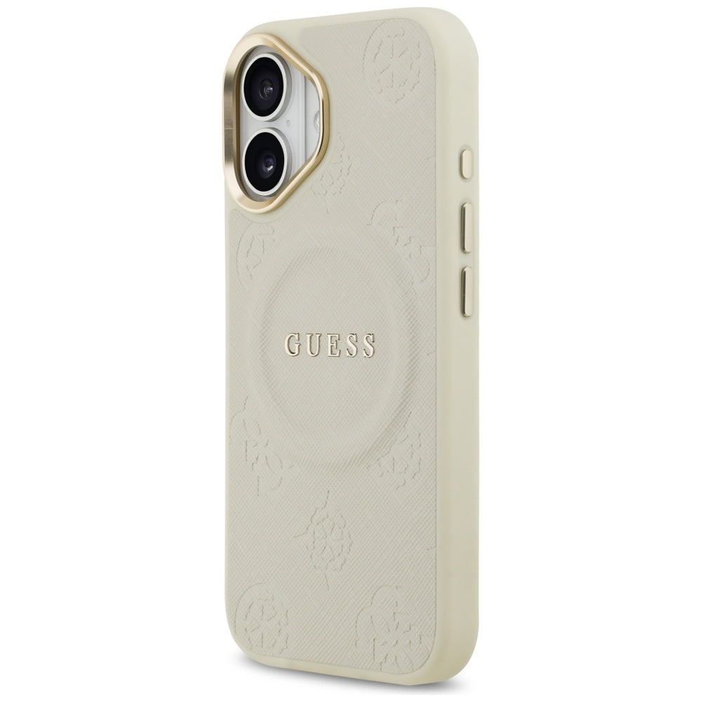 MagSafe-kotelo Apple iPhone 17:lle, Guess, Peony Hot Stamp, Beige