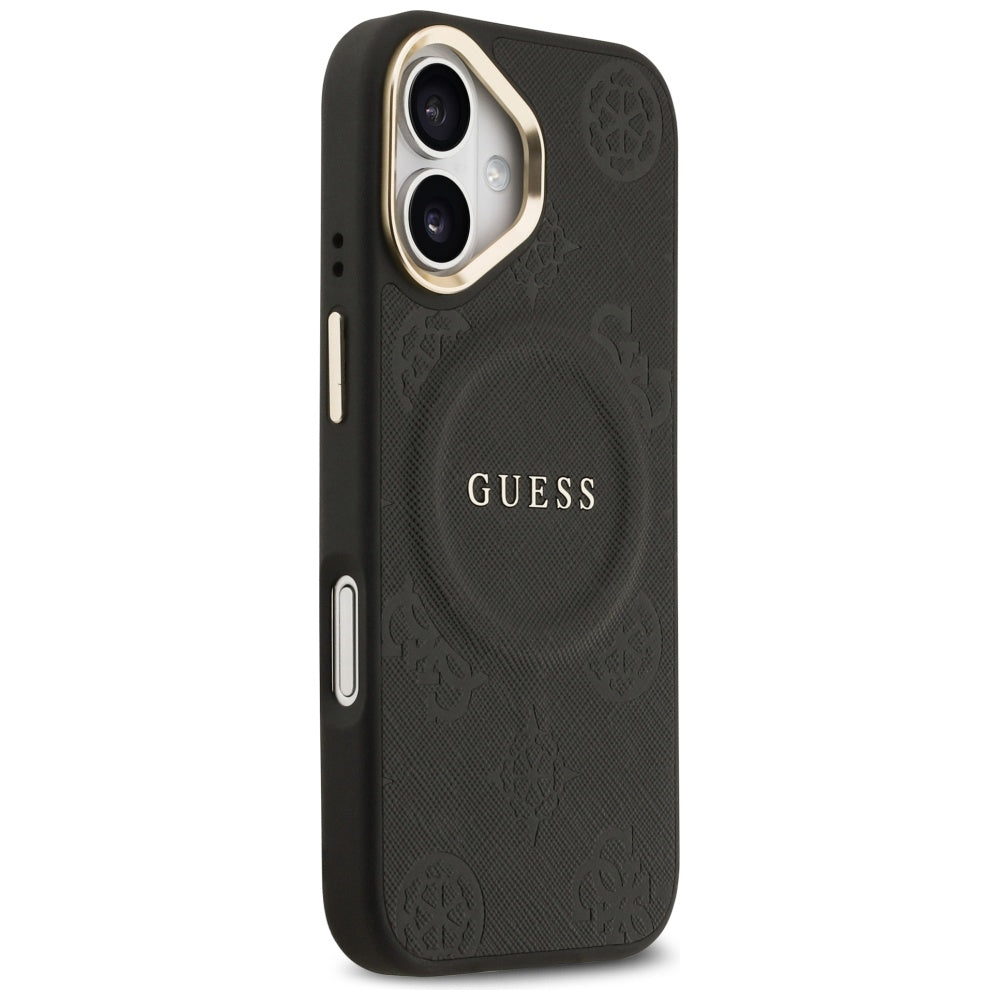 MagSafe-kotelo Apple iPhone 17:lle, Guess, Peony Hot Stamp, Musta
