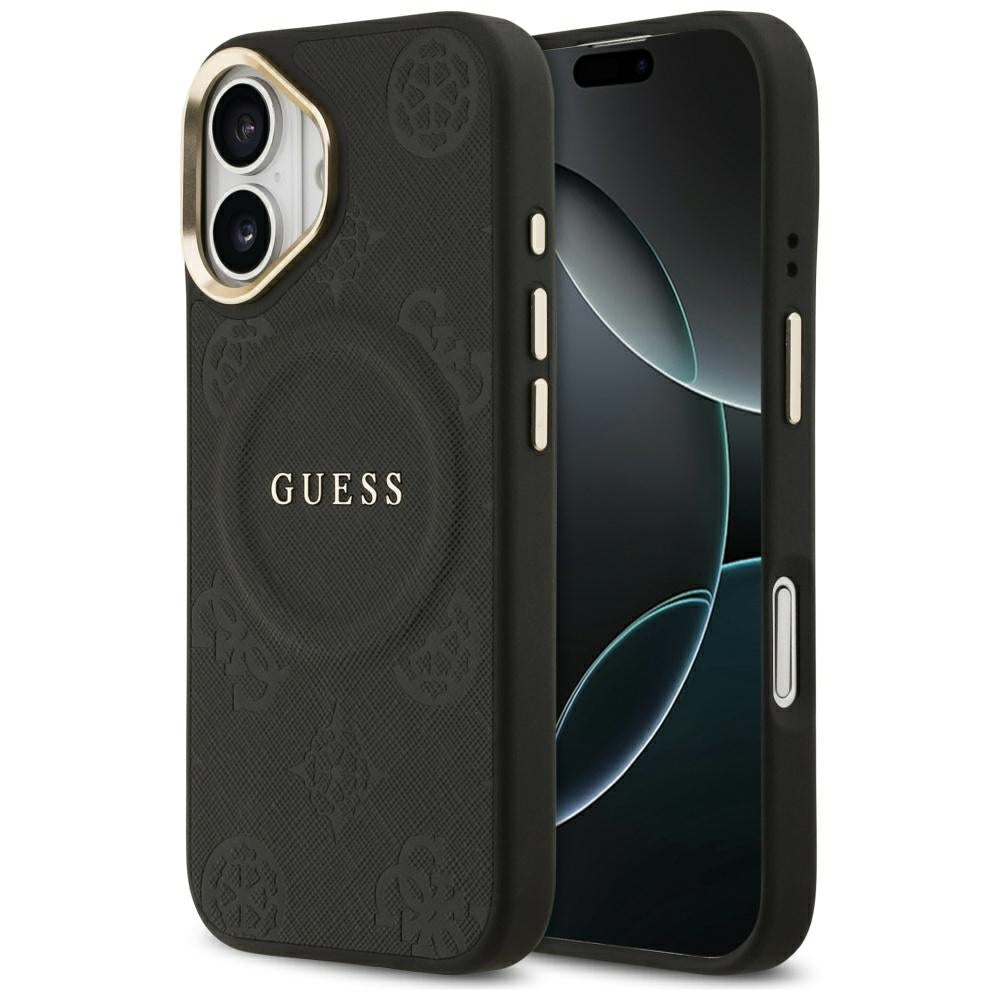MagSafe-kotelo Apple iPhone 17:lle, Guess, Peony Hot Stamp, Musta