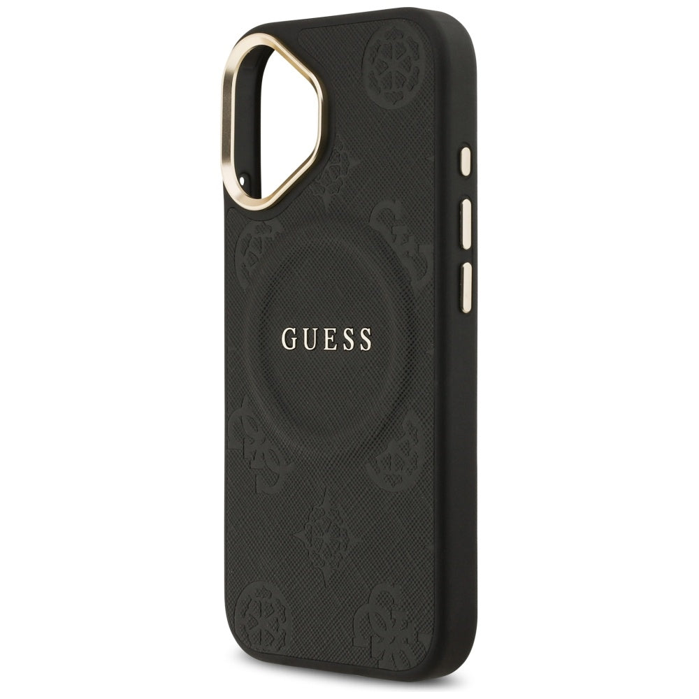 MagSafe-kotelo Apple iPhone 17:lle, Guess, Peony Hot Stamp, Musta