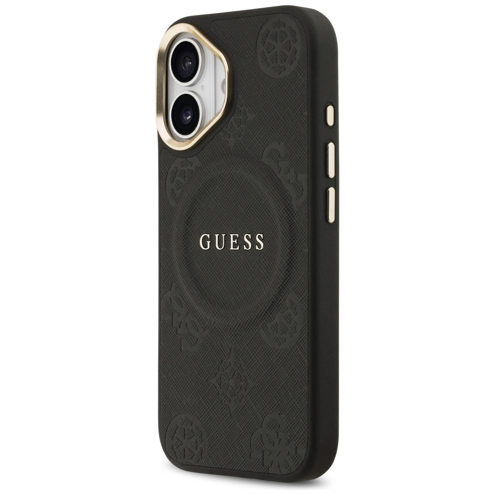 MagSafe-kotelo Apple iPhone 17:lle, Guess, Peony Hot Stamp, Musta