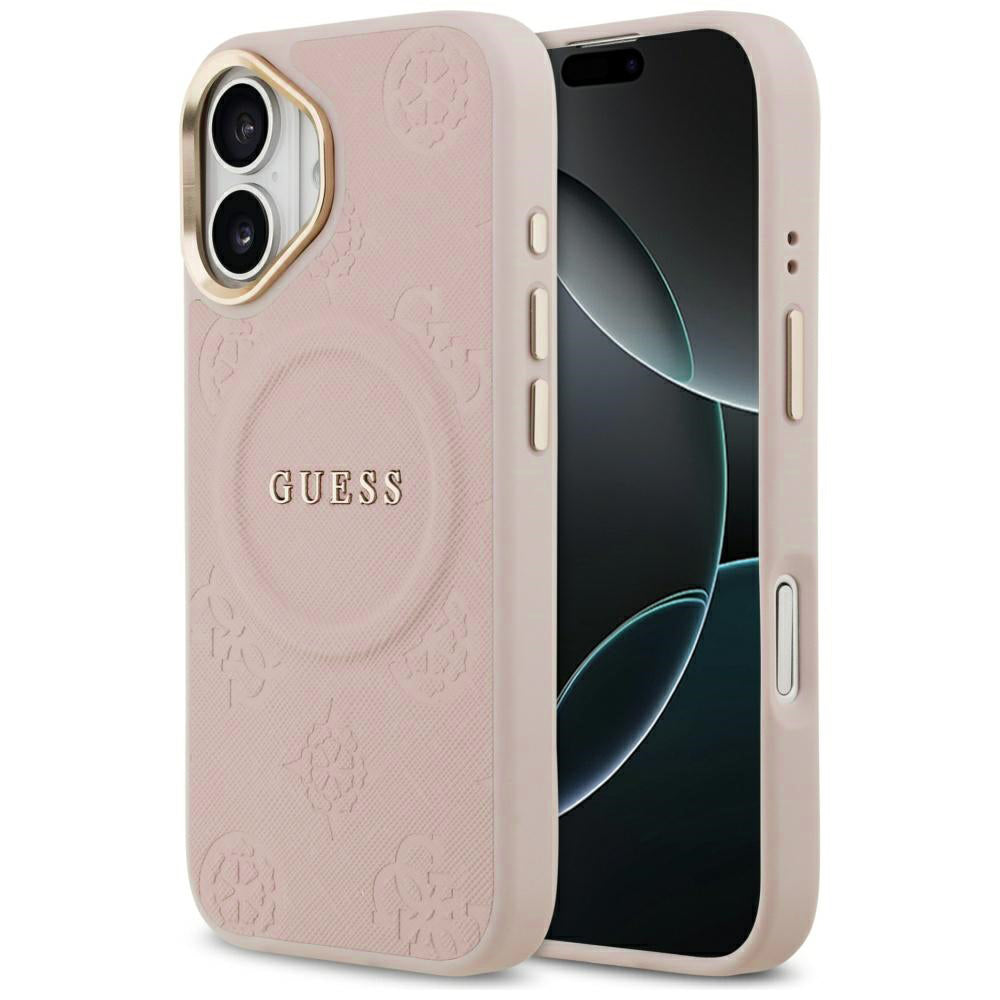 MagSafe-kotelo Apple iPhone 17:lle, Guess, Peony Hot Stamp, Pinkki