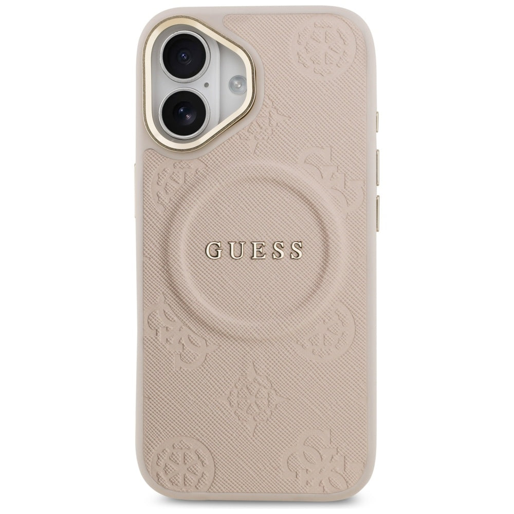 MagSafe-kotelo Apple iPhone 17:lle, Guess, Peony Hot Stamp, Pinkki