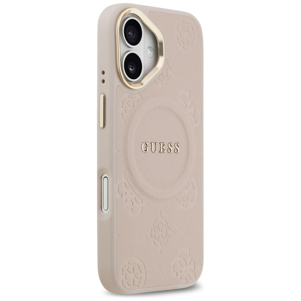 MagSafe-kotelo Apple iPhone 17:lle, Guess, Peony Hot Stamp, Pinkki