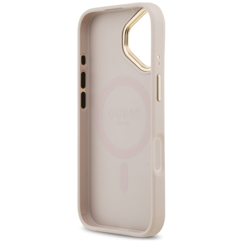 MagSafe-kotelo Apple iPhone 17:lle, Guess, Peony Hot Stamp, Pinkki