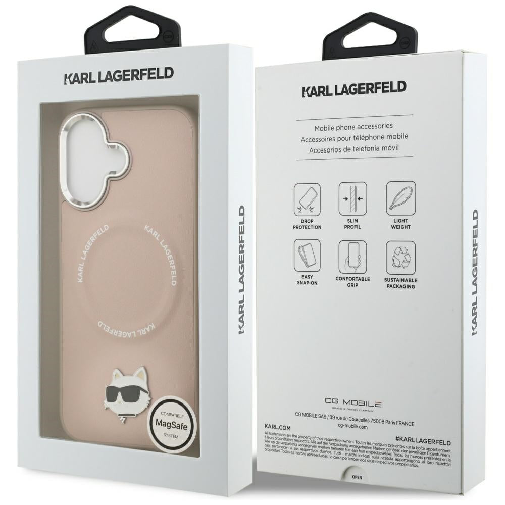 MagSafe-kotelo Apple iPhone 17:lle, Karl Lagerfeld, Choupette Pin, Pinkki