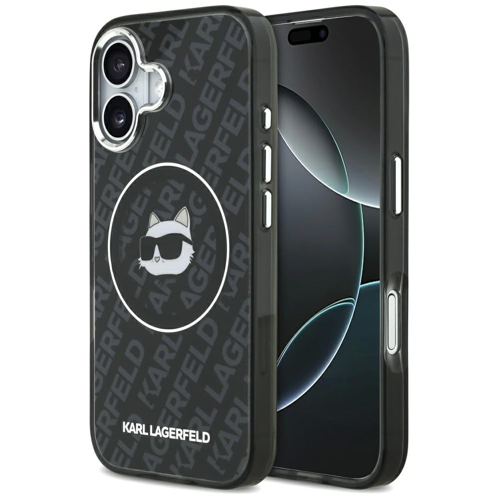 MagSafe-kotelo Apple iPhone 17:lle, Karl Lagerfeld, IML Choupette's Head, Musta