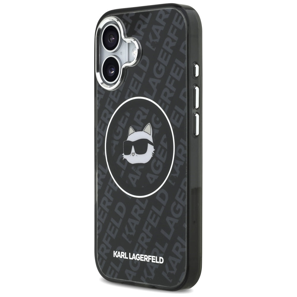 MagSafe-kotelo Apple iPhone 17:lle, Karl Lagerfeld, IML Choupette's Head, Musta