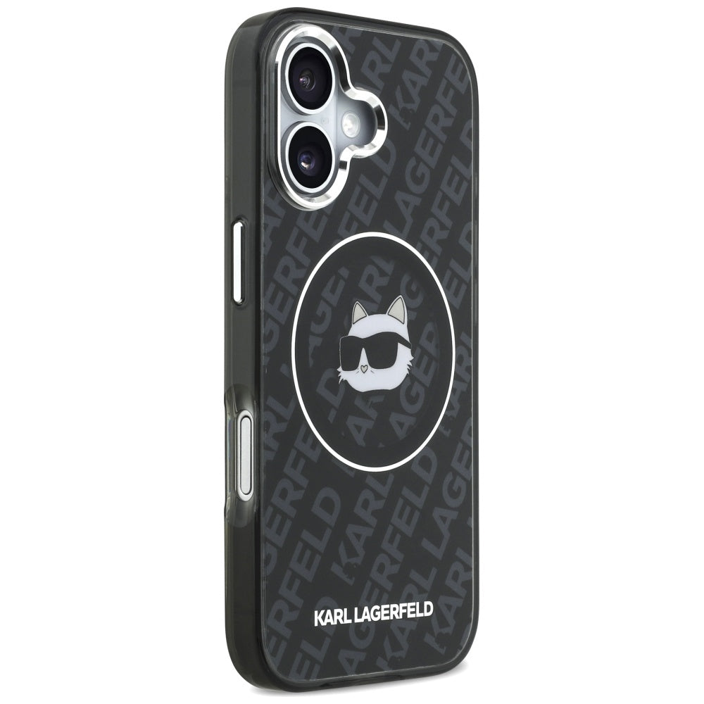 MagSafe-kotelo Apple iPhone 17:lle, Karl Lagerfeld, IML Choupette's Head, Musta