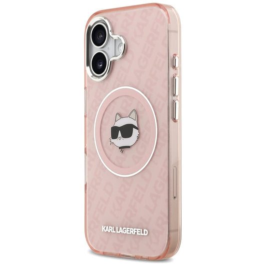 MagSafe-kotelo Apple iPhone 17:lle, Karl Lagerfeld, IML Choupette's Head, Pinkki