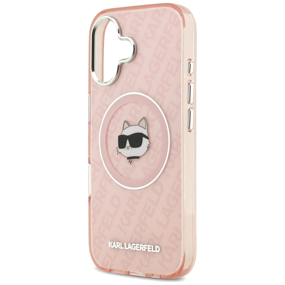 MagSafe-kotelo Apple iPhone 17:lle, Karl Lagerfeld, IML Choupette's Head, Pinkki