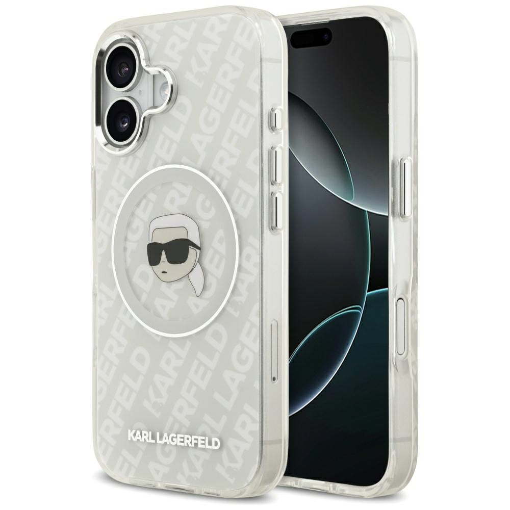 MagSafe-kotelo Apple iPhone 17:lle, Karl Lagerfeld, IML Karl`s Head, Harmaa