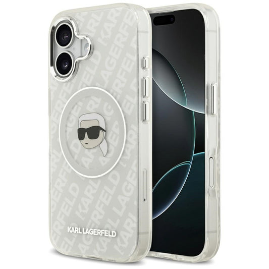 MagSafe-kotelo Apple iPhone 17:lle, Karl Lagerfeld, IML Karl`s Head, Harmaa