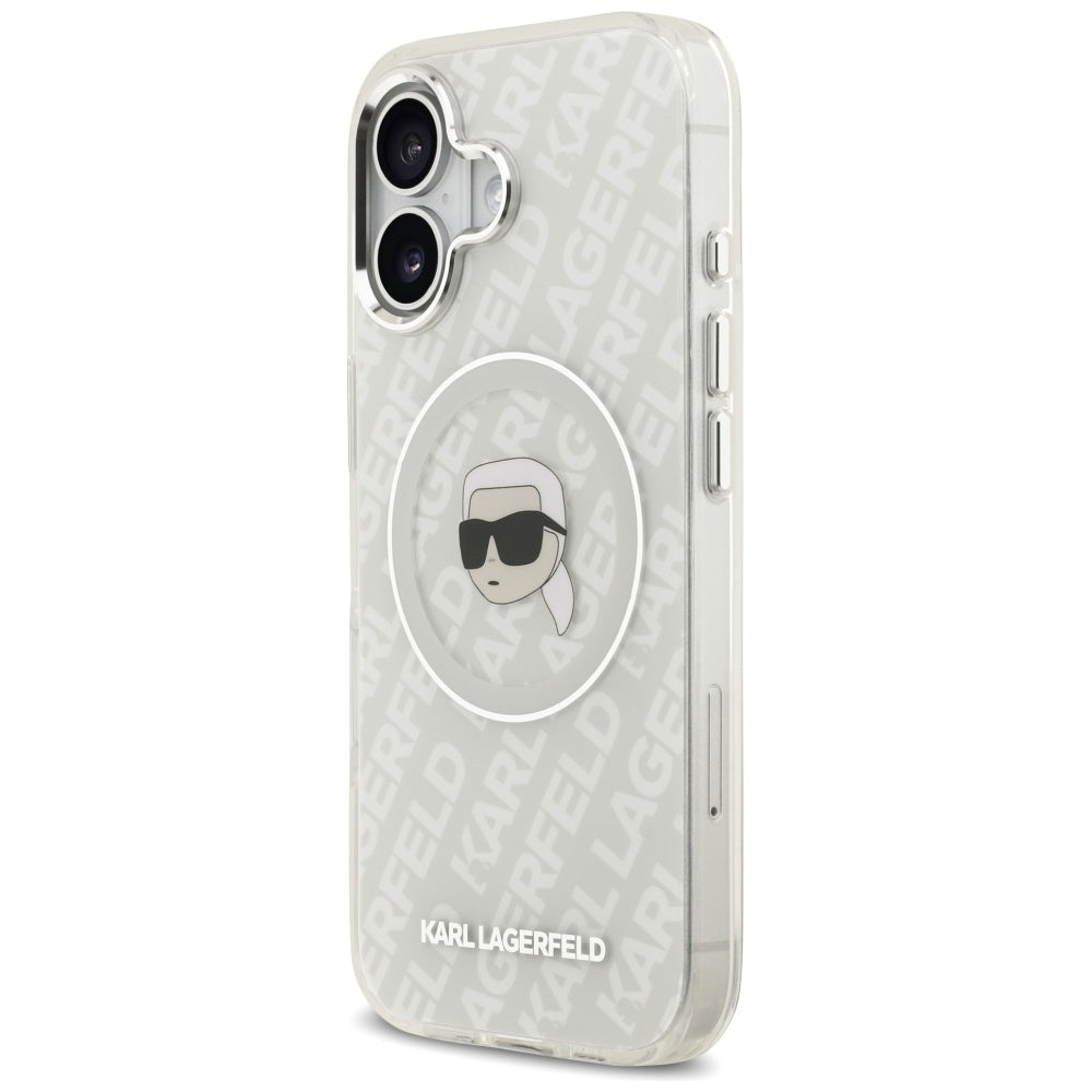 MagSafe-kotelo Apple iPhone 17:lle, Karl Lagerfeld, IML Karl`s Head, Harmaa