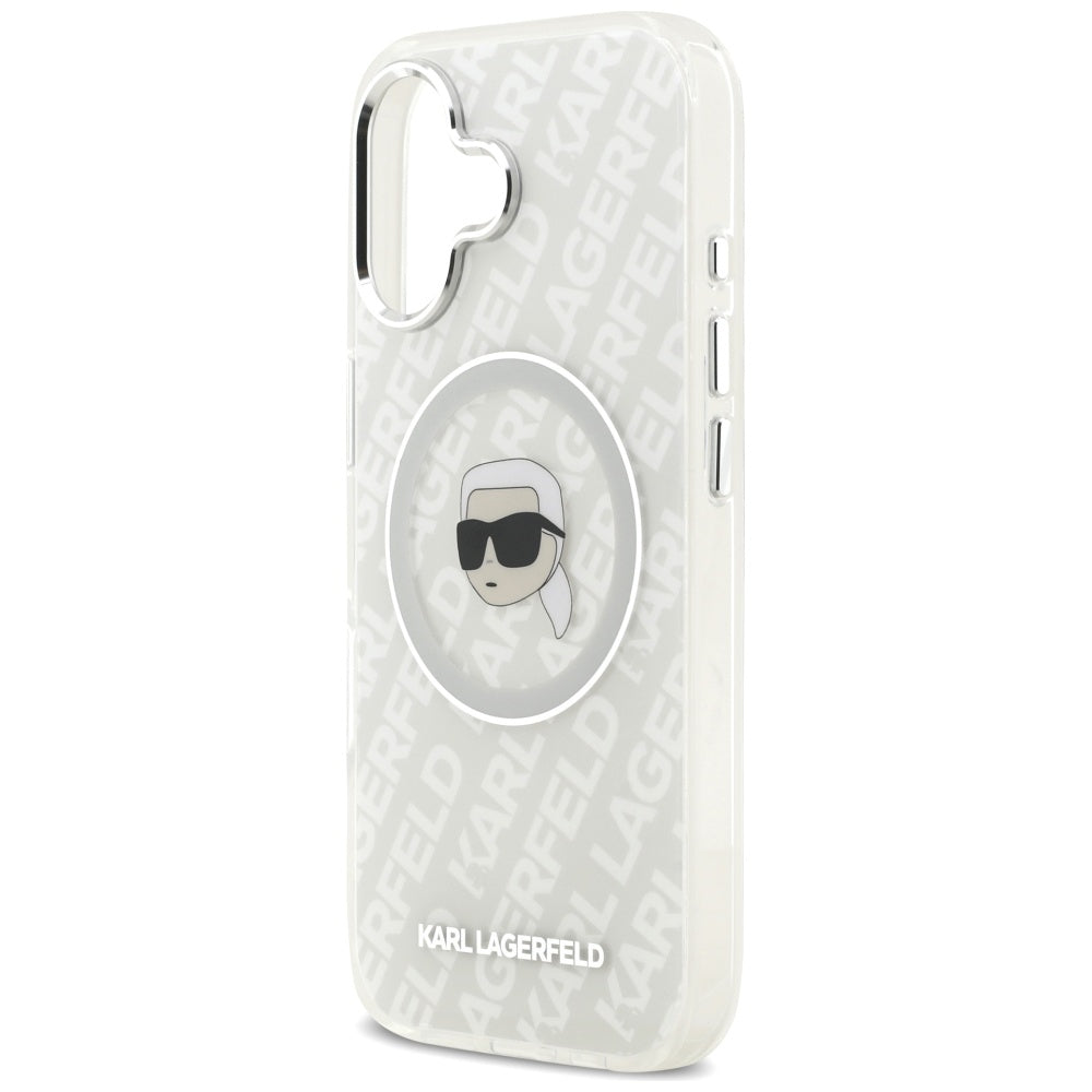 MagSafe-kotelo Apple iPhone 17:lle, Karl Lagerfeld, IML Karl`s Head, Harmaa
