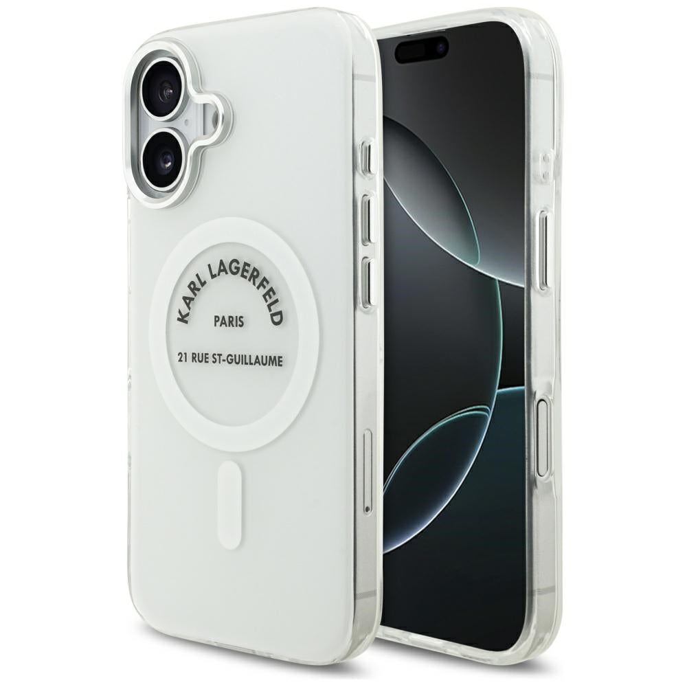 MagSafe-kotelo Apple iPhone 17:lle, Karl Lagerfeld, IML Logo RSG, Läpinäkyvä